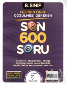 8. Sınıf LGS'den Önce Çözülmesi Gereken Son 600 Soru