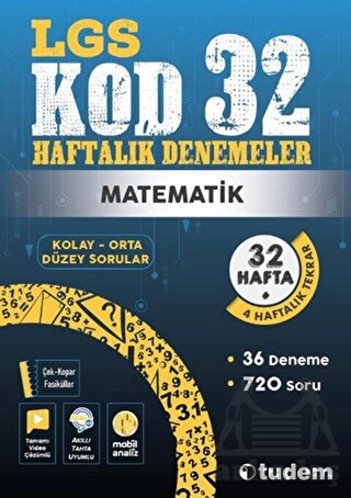 8. Sınıf Matematik Kod 32 Haftalık Denemeleri