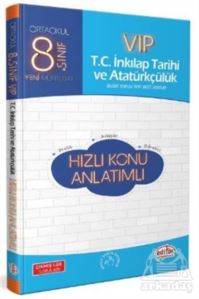 8. Sınıf VIP İnkilap Tarihi Ve Atatürkçülük Hızlı Konu Anlatımlı