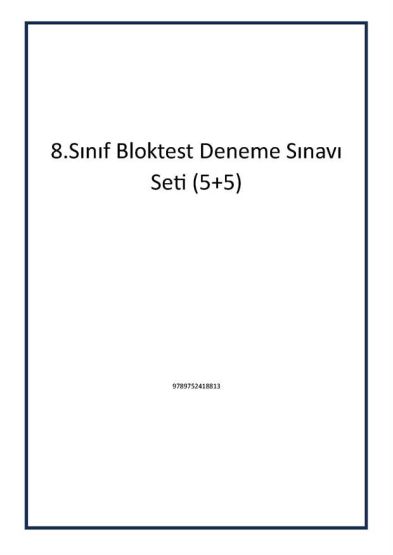 8.Sınıf Bloktest Deneme Sınavı Seti (5+5)