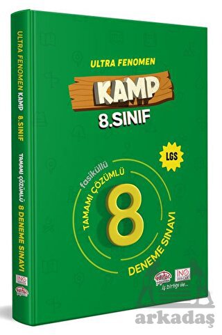 8.Sınıf Kamp Fenomen LGS Tamamı Çözümlü 8 Deneme Sınavı