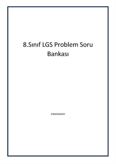 8.Sınıf LGS Problem Soru Bankası