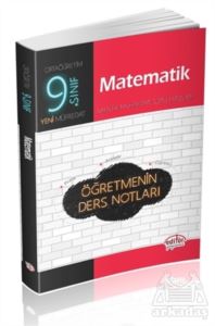 9. Sınıf Matematik Öğretmenin Ders Notları