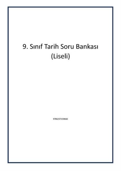 9. Sınıf Tarih Soru Bankası (Liseli)