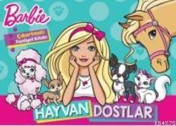 Barbie Hayvan Dostlarım Çıkartmalı Boyama Kitabı