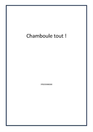 Chamboule tout !