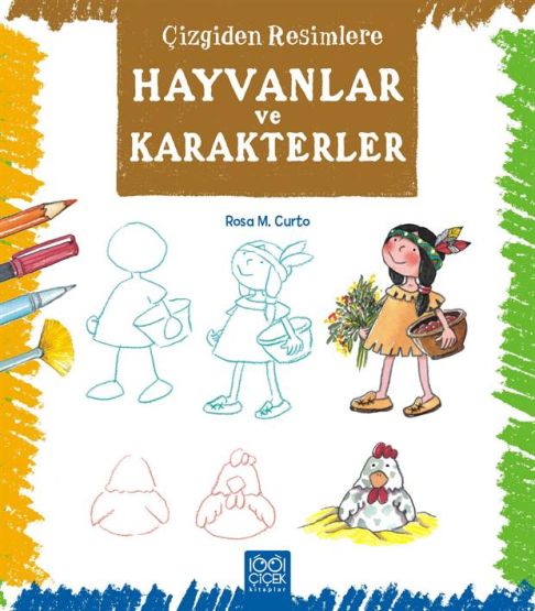 Çizgiden Resimlere-Hayvanlar ve Karakte