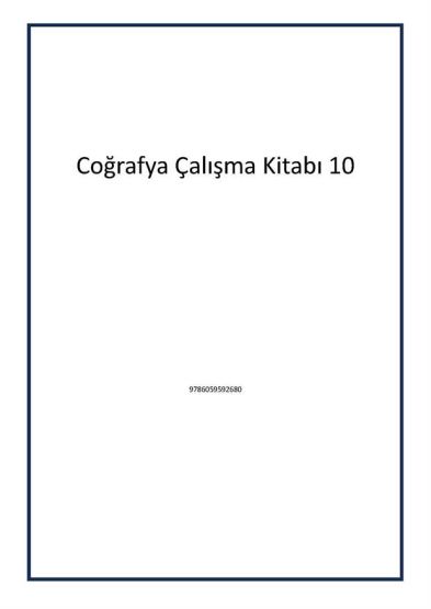 Coğrafya Çalışma Kitabı 10