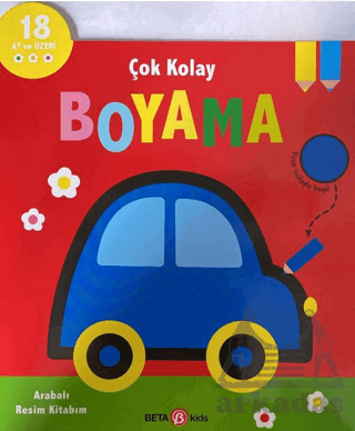 Çok Kolay Boyama Arabalı Resim Kitabım