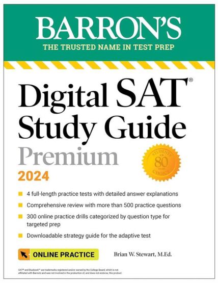 Digital SAT Study Guide Premium, 2024 - Barron's Test Prep