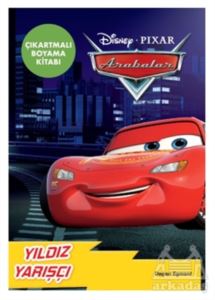 Disney Pixar Arabalar Yıldız Yarışçı Çıkartmalı Boyama Kitabı