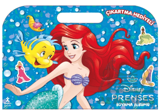 Disney Prenses Çıkartma Hediyeli Boyama Albümü - Thumbnail