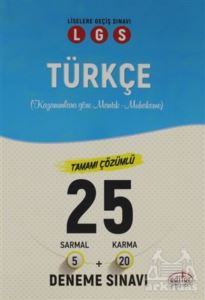 Editör 8.Sınıf LGS Türkçe 25 Branş Deneme Sınavı