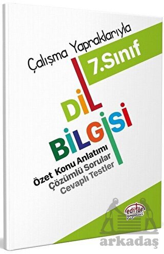 Editör Yayınları 7. Sınıf Dil Bilgisi Özet Konu Anlatımı