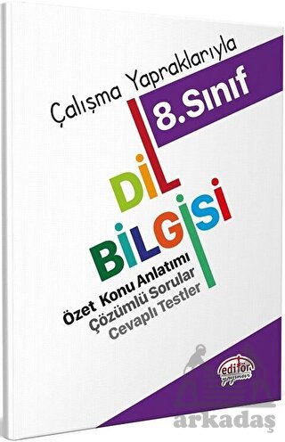 Editör Yayınları 8. Sınıf Dil Bilgisi Özet Konu Anlatımı