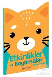 Etkinlikler Ve Boyamalar + Yapıştırmalar (Kedicik)