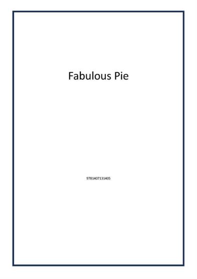 Fabulous Pie