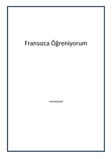 Fransızca Öğreniyorum