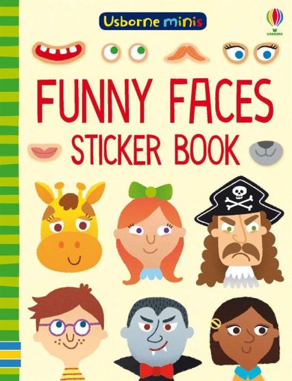 Funny Faces Sticker Book - Usborne Minis