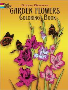 Garden Flowers Coloring Book