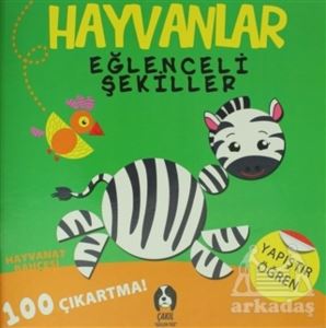 Hayvanlar Eğlenceli Şekiller 100 Çıkartma