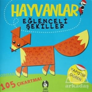 Hayvanlar Eğlenceli Şekiller 105 Çıkartma