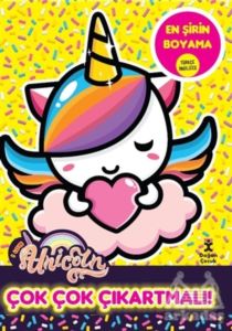 I Love Unicorn En Şirin Boyama - Çok Çok Çıkartmalı!