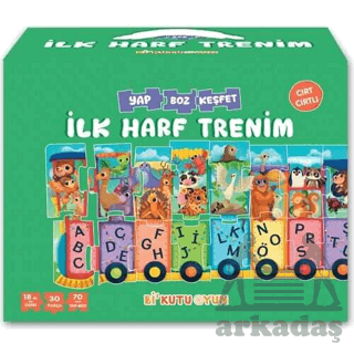 İlk Harf Trenim - Cırt Cırtlı Yapboz Ve Kitap Seti