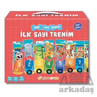 İlk Sayı Trenim - Cırt Cırtlı Yapboz Ve Kitap Seti