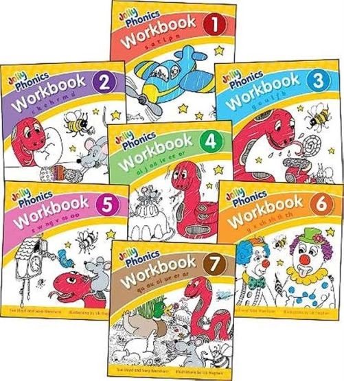 Jolly Phonics Workbooks 1-7 In Precursive Letters