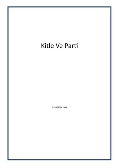 Kitle Ve Parti