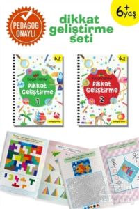 Küçük Dahiler Dikkat Geliştirme Seti (2 Kitap Takım) – 6+ Yaş (Pedagog Onaylı)