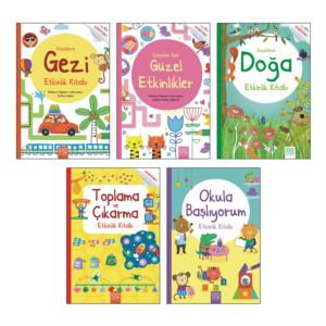 Küçüklere Etkinlik Serisi 5 Al 4 Öde Kitap Seti - Küçüklere Gezi Etkinlik Kitabı,Çocuklar İçin Güzel Etkinlikler, Küçüklere Doğa Etkinlik Kitabı, Toplama Ve Çıkarma Etkinlik Kitabı, Okula Başlıyorum Etkinlik Kitabı