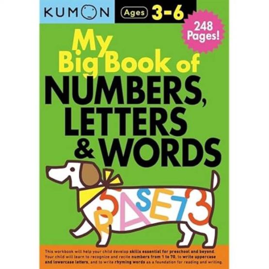 Kumon My Big Book of Numbers, Letters & Words - Thumbnail