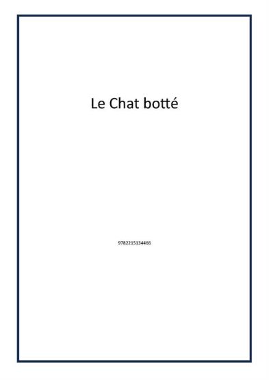 Le Chat botté