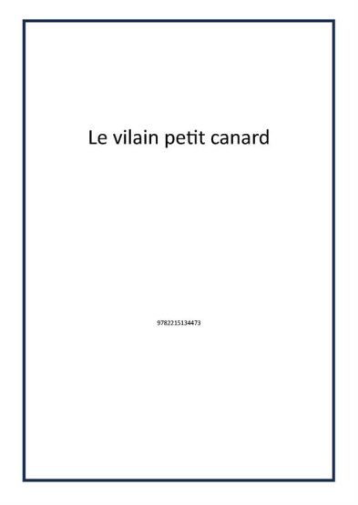 Le vilain petit canard