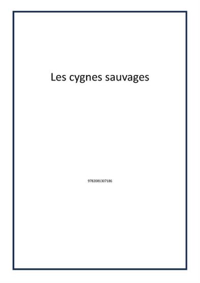 Les cygnes sauvages