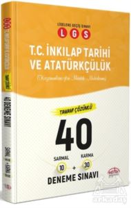 LGS T.C İnkılap Tarihi ve Atatürkçülük Tamamı Çözümlü 40 Deneme Sınavı