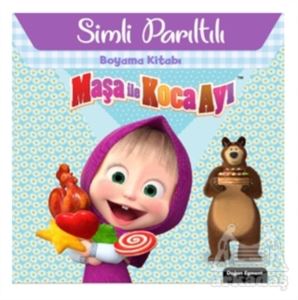 Maşa İle Koca Ayı - Simli Parıltılı Boyama Kitabı