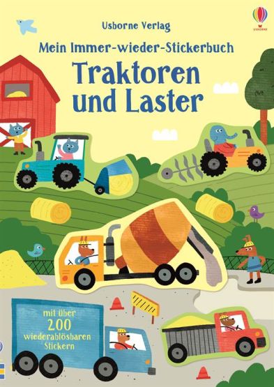 Mein Immer-Wieder-Stickerbuch: Traktoren und Laster