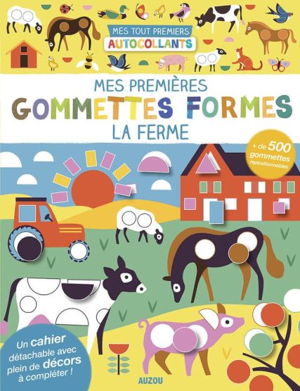 Mes premières gommettes formes La ferme