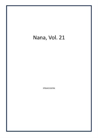 Nana, Vol. 21