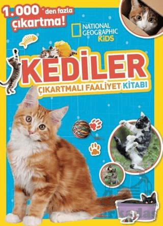 National Geographic Kids Kediler Çıkartmalı Faaliyet Kitabı - Thumbnail