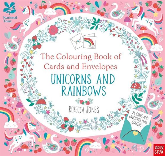 National Trust: The Colouring Book of Cards and Envelopes - Unicorns and Rainbows - Colouring Books of Cards and Envelopes