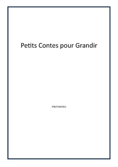 Petits Contes pour Grandir