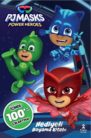 Pj Masks 100+ Çıkartma Hediyeli Boyama Kitabı