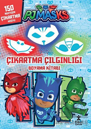 Pjmask Çıkartma Çılgınlığı Boyama Kitabı