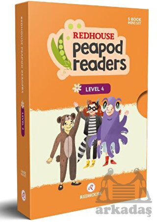 Redhouse Peapod Readers İngilizce Hikaye Seti 4 Kutulu Ürün