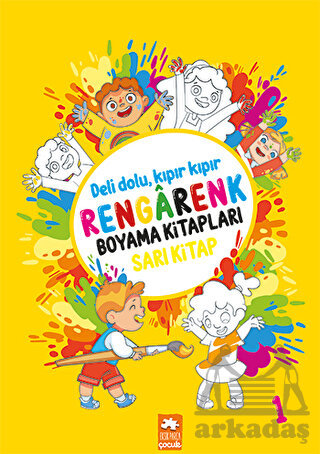 Rengarenk Boyama Kitabı 1 - Sarı Kitap