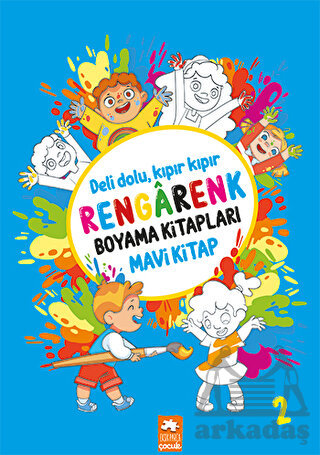 Rengarenk Boyama Kitabı 2 - Mavi Kitap